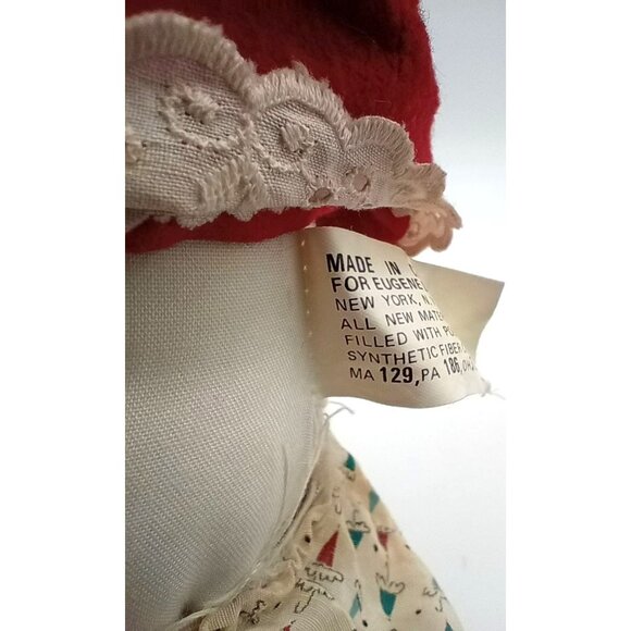 Eugene Girl Baby Doll in Red Sweater Vintage Blue Eyes Open Close Blond Hair - Picture 12 of 16